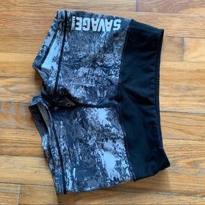 Black/Grey Camouflage Savage Shorts